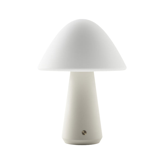 Bulbrite MUSHROOM/TL/OW Cordless Indoor Table Lamp Mushroom 5W 3.7V 300Lm 2700K 92 CRI Off White (K70600)