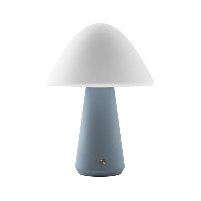 Bulbrite MUSHROOM/TL/SB Cordless Indoor Table Lamp Mushroom 5W 3.7V 300Lm 2700K 92 CRI Off Stone Blue (K70601)