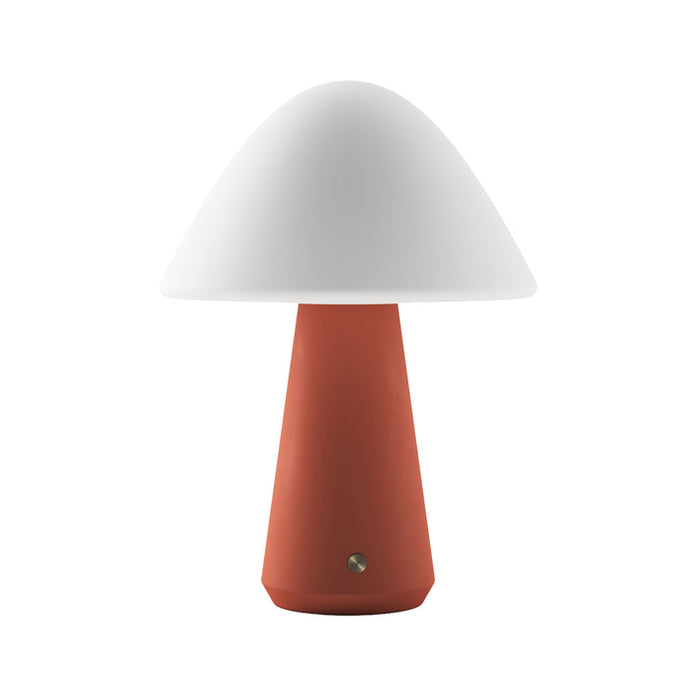 Bulbrite MUSHROOM/TL/TC Cordless Indoor Table Lamp Mushroom 5W 3.7V 300Lm 2700K 92 CRI Off Terracotta (K70602)