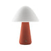 Bulbrite MUSHROOM/TL/TC Cordless Indoor Table Lamp Mushroom 5W 3.7V 300Lm 2700K 92 CRI Off Terracotta (K70602)