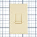 Lutron Nova Wall Plate 1-Gang Small Control Ivory (N-S-NFB-IV)