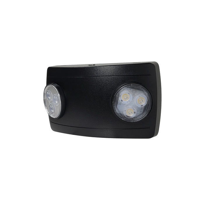 Nora Compact Dual Head LED Emergency Light With 4W Remote Capability Self-Diagnostic 120/277V Black (NE-612LEDRCB)