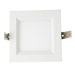 Nora 4 Inch E-Series FLIN Square LED Downlight CCT Selectable 2700K/3000K/3500K/4000K/5000K Matte Powder White Finish 120V Triac/ELV (NEFLINTW-S4MPW)