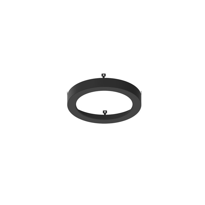 Nora 4 Inch Decorative Metal Ring For NELO-4RTWMPW Black Finish (NELO-4RB)