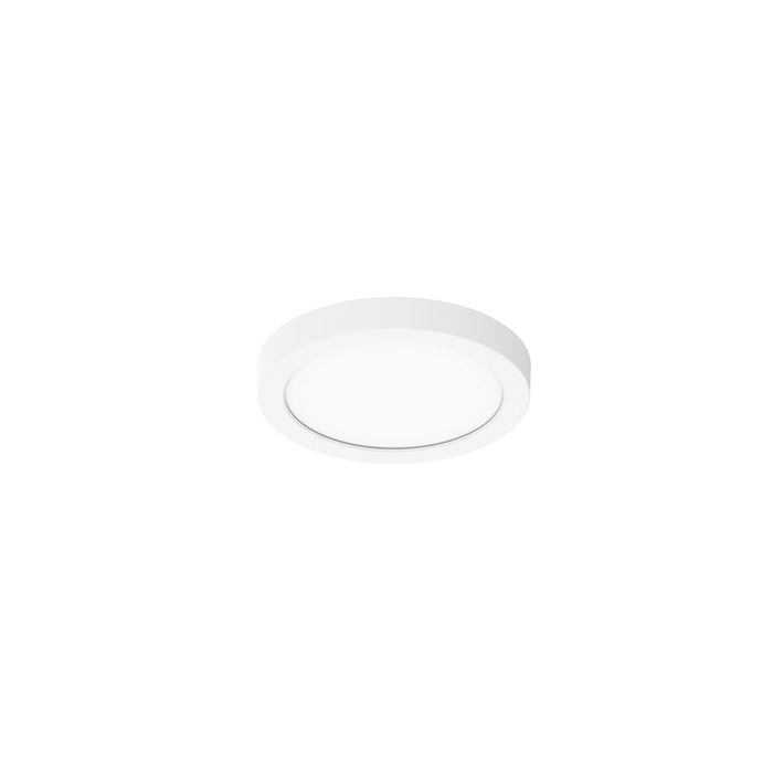 Nora 4 Inch ELO LED Surface Mount Luminaire 850Lm 12W CCT Selectable 2700K/3000K/3500K/4000K/5000K Matte Powder White Finish (NELO-4RTWMPW)