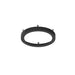 Nora 6 Inch Decorative Metal Ring For NELO-6RTWMPW Black Finish (NELO-6RB)