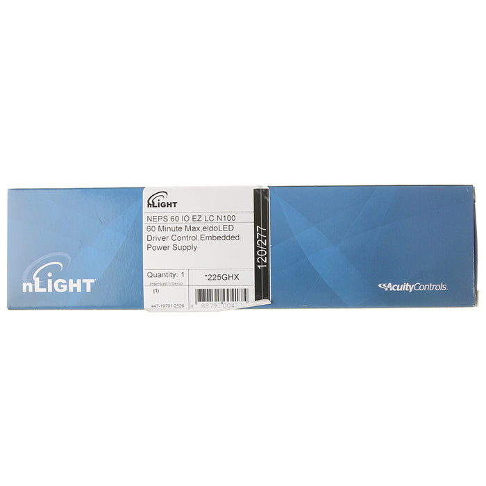Lithonia Embedded Power Supply 60 Minute Maximum EldoLED Driver Control Lumen Compensation No Lumen Compensation (NEPS 60 IO EZ LC N100)