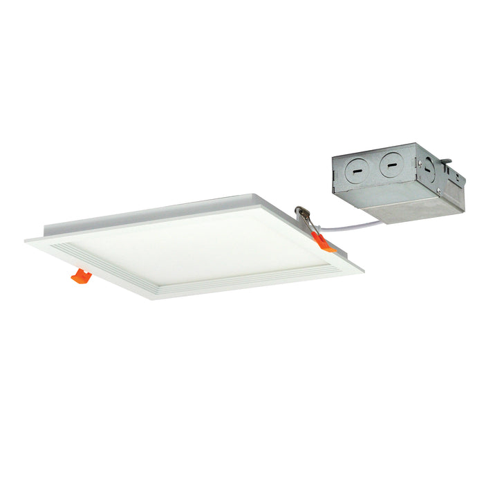 Nora 8 Inch FLIN Square Recessed LED 1400Lm 3500K 20W 120V Triac/ELV Dimming White (NFLIN-S81535WWLE3)
