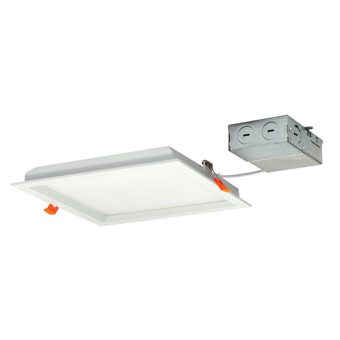 Nora 8 Inch FLIN Square Recessed LED 2350Lm 3500K 33W 120/277V Triac/ELV Dimming White (NFLIN-S82235WWLE4)