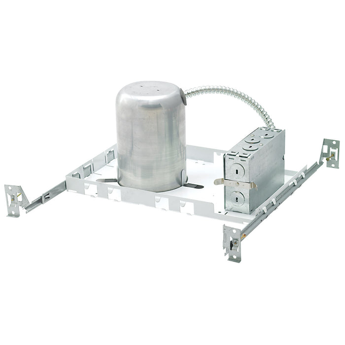 Nora 4 Inch IC Airtight LED Dedicated New Construction Housing 120V Triac/ELV Dimming With Emergency Battery And Remote Test Switch (NHIC-4LMRAT/EM)