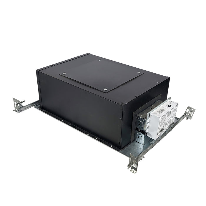 Nora 2 Inch Iolite LED Dedicated IC Air-Tight New Construction Housing Emergency Driver 15W 120-277V Input Triac/ELV/0-10V Dimming (NHIOICD-28LE4/EM2)