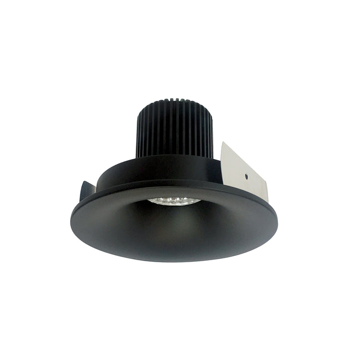 Nora 4 Inch Iolite LED Round Bullnose 10 Degree Optic 850Lm 12W 3500K Black Finish (NIO-4RNB35QBB)