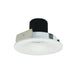 Nora 4 Inch Iolite LED Round Bullnose 10 Degree Optic 850Lm 12W 2700K Matte Powder White Finish (NIO-4RNB27QMPW)