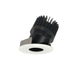 Nora 4 Inch Iolite LED Round Adjustable Pinhole 1500Lm/2000Lm/2500Lm [Varies By Housing] Comfort Dim Black Pinhole/Matte Powder White Flange (NIO-4RPHACDXBMPW/HL)