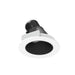Nora 4 Inch Iolite LED Round Adjustable Slot 10-Degree Optic 850Lm 12W 2700K Black Reflector/Matte Powder White Flange (NIO-4RSLA27QBMPW)