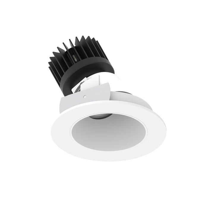 Nora 4 Inch Iolite LED Round Adjustable Slot 1500Lm/2000Lm [Varies By Housing] 3000K Matte Powder White Reflector/Flange (NIO-4RSLA30XMPW/HL)