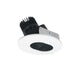 Nora 4 Inch Iolite LED Round Adjustable Slot Aperture 1500Lm/2000Lm/2500Lm [Varies By Housing] Comfort Dim Black Slot Aperture/Matte Powder White Flange (NIO-4RSLCDXBMPW/HL)