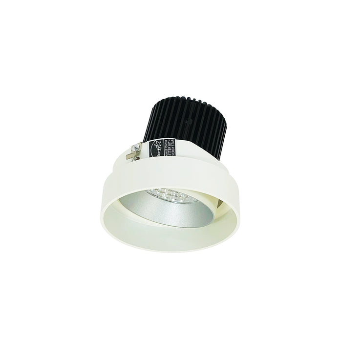 Nora 4 Inch Iolite LED Round Trimless Adjustable 10 Degree Optic 850Lm 12W 3500K Haze Adjustable Matte Powder White Reflector (NIO-4RTLA35QHZMPW)