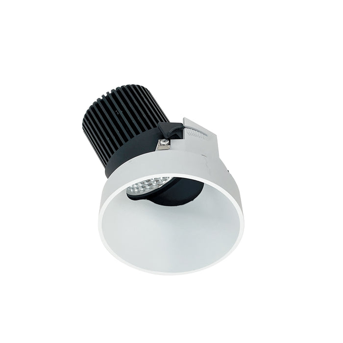 Nora 4 Inch Iolite LED Round Trimless Adjustable Slot 800Lm 14W Comfort Dim Matte Powder White (NIO-4RTSLACDXMPW)