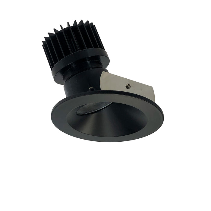 Nora 4 Inch Iolite LED Round Wall Wash 1500Lm/2000Lm [Varies By Housing] Comfort Dim Black Reflector/Black Flange (NIO-4RWCDXBB/HL)