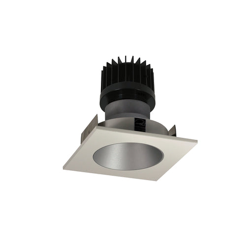 Nora 4 Inch Iolite LED Square Reflector Round Aperture 1500Lm/2000Lm/2500Lm [Varies By Housing] Comfort Dim Haze Reflector/White Flange (NIO-4SNDCCDXHW/HL)