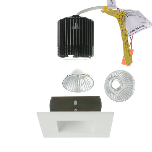 Nora 2 Inch Iolite Square /Square Reflector Non-Adjustable Trim 1000Lm 3500K Matte Powder White (NIOB-2SNDSQ35XMPW/10)