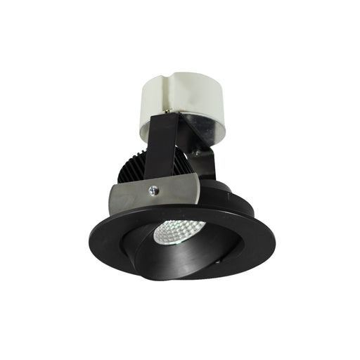Nora 4 Inch Iolite LED Round Adjustable Cone Retrofit 100Lm 12W 3500K Black Reflector/Black Flange (NIR-4RC35XBB/10)