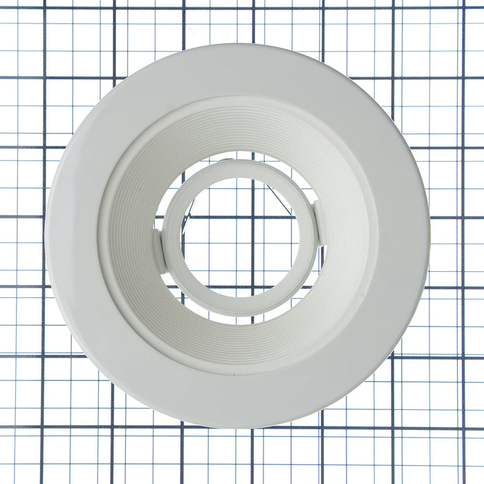 Nora 4 Inch Low Voltage Phenolic STEPP Baffle White (NL-410P)