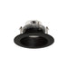 Nora 4 Inch Cobalt Click Round Retrofit Baffle 1000Lm 13.5W CCT Selectable 2700K/3000K/3500K/4000K/5000K Black Baffle/Black Flange (NLCBC2-452TWBB/10)