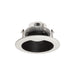 Nora 4 Inch Cobalt Click Round Retrofit Baffle 1000Lm 13.5W CCT Selectable 2700K/3000K/3500K/4000K/5000K Black Baffle/White Flange (NLCBC2-452TWBW/10)