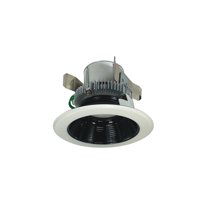 Nora 4 Inch Cobalt Click LED Retrofit Baffle 750Lm 10W 4000K Black Baffle White Flange 120V-277V Input Triac/ELV/0-10V Dimming (NLCBC2-45240BW/ALE4)