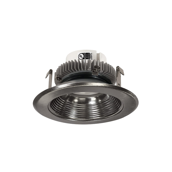 Nora 4 Inch Cobalt Click Round Retrofit Baffle 1000Lm 13.5W CCT Selectable 2700K/3000K/3500K/4000K/5000K Natural Metal Baffle/Natural Metal Flange (NLCBC2-452TWNN/10)