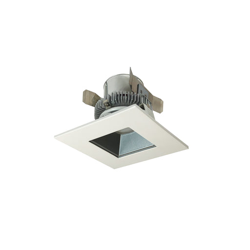 Nora 4 Inch Cobalt Click 1000Lm LED Retrofit Square /Square Regress 12W 2700K Pewter/White 120V Triac/ELV Dimming (NLCBC2-45627PW/10)