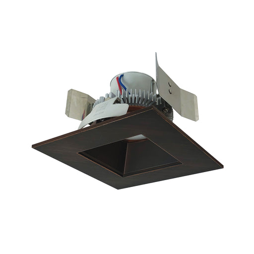 Nora 4 Inch Cobalt Click LED Retrofit Square Reflector 750Lm 10W 4000K Bronze Reflector Bronze Flange 120V-277V Input Triac/ELV/0-10V (NLCBC2-55640BZBZ/A)