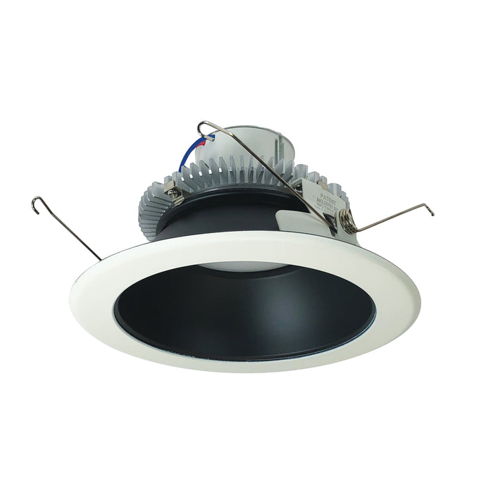 Nora 6 Inch Cobalt Click LED Retrofit Round Reflector 750Lm 10W Comfort Dim Black Reflector White Flange (NLCBC2-651CDBW/A)