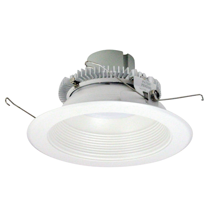 Nora 6 Inch Cobalt Click 1000Lm LED Retrofit Round Baffle 12W 2700K White/White 120V Triac/ELV Dimming Wired For Emergency Compatibility (NLCBC2-65227WW/10EM)