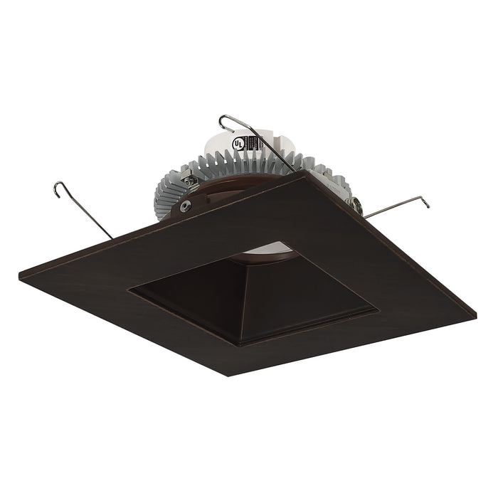 Nora 6 Inch Cobalt Click Square Retrofit Reflector Square Aperture 1000Lm 13.5W CCT Selectable 2700K/3000K/3500K/4000K/5000K Bronze (NLCBC2-656TWBZBZ/10)