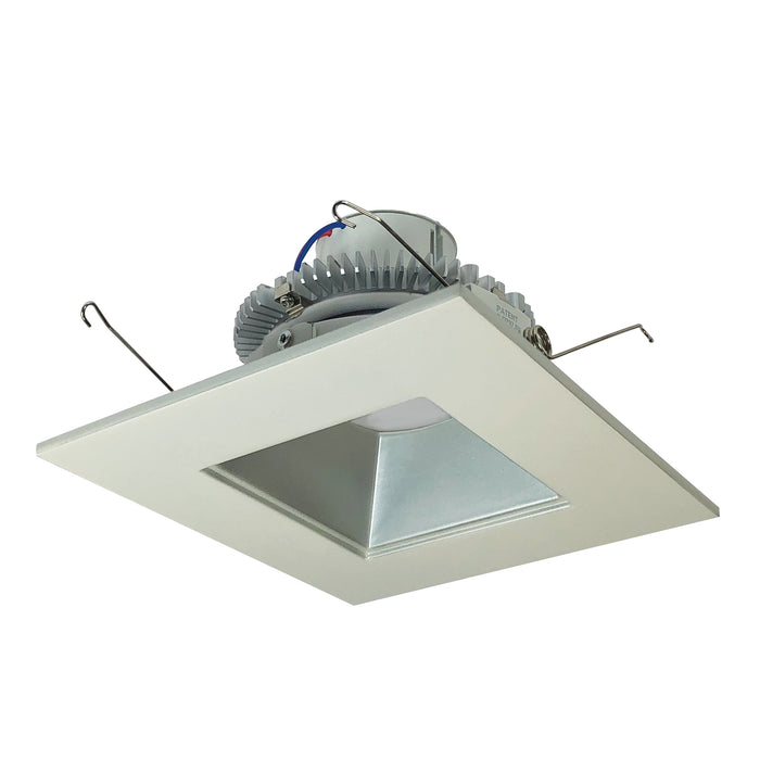 Nora 6 Inch Cobalt Click 1000Lm LED Retrofit Square /Square Regress 12W 3000K Haze/White 120V Triac/ELV Dimming (NLCBC2-65630HZW/10)