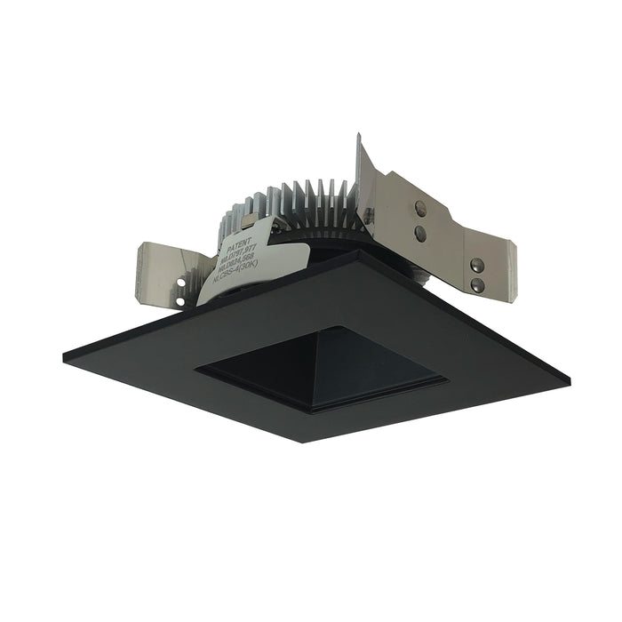 Nora 4 Inch Cobalt Shallow High Lumen LED Trim Square /Square Regress 1200Lm 4000K Black (NLCBS-4561240BB)