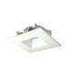 Nora 4 Inch Cobalt Shallow High Lumen LED Trim Square /Square Regress 1200Lm 2700K Matte Powder White (NLCBS-4561227MPW)