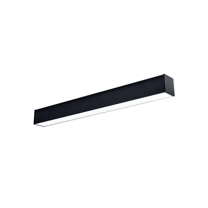Nora 2 Foot L-Line LED Direct Linear Wattage/CCT Selectable 10W/15W/21W 3000K/3500K/4000K Black Finish (NLINSW-2334B)