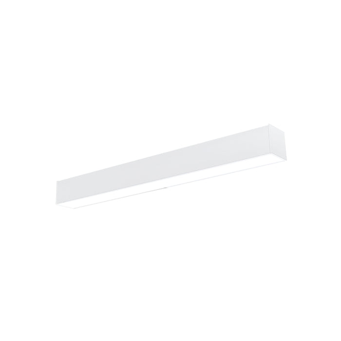 Nora 2 Foot L-Line LED Direct Linear Wattage/CCT Selectable 10W/15W/21W 3000K/3500K/4000K White Finish (NLINSW-2334W)