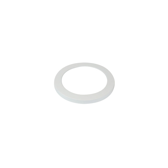 Nora 8 Inch Camo Round Magnetic Trim Ring Matte Powder White (NLOCAC-8RMPW)