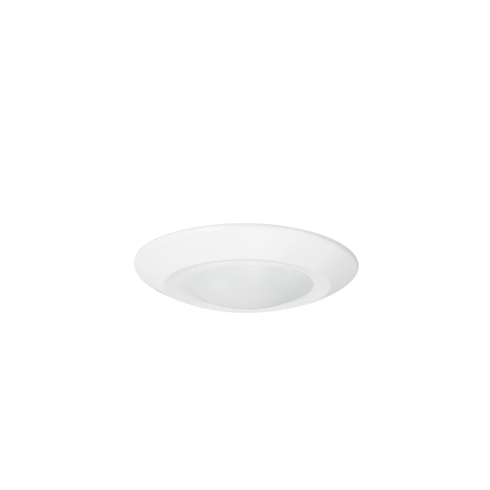 Nora 4 Inch Regressed AC Opal LED Surface Mount 700Lm 11W 2700K White Finish (NLOPAC-R4REGT2427W)