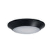 Nora 4 Inch AC Opal LED Surface Mount CCT Selectable 2700K/3000K/3500K/4000K/5000K 10W 90 CRI Black Finish (NLOPAC-R4TWB)