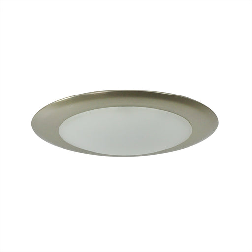 Nora 6 Inch AC Opal Title 24 Surface Mounted LED 1100Lm 16.5W 3000K 120V Triac/ELV Dimming Natural Metal (NLOPAC-R6509T2430NM)