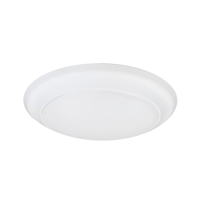Nora 6 Inch AC Opal LED Surface Mount 1100Lm 16.5W 2700K White Finish (NLOPAC2-R6509T2427W)
