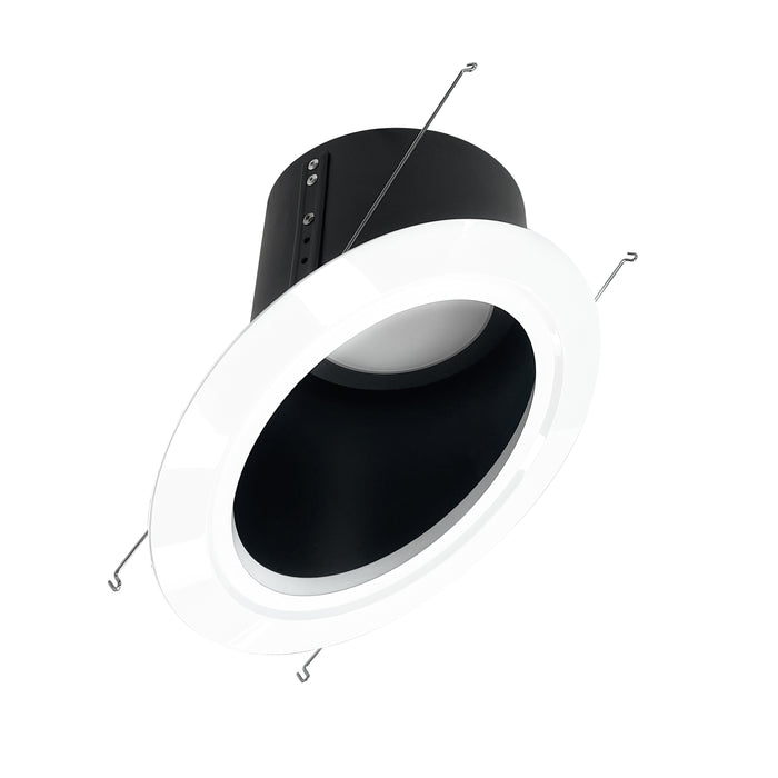 Nora 6 Inch Super Sloped LED Retrofit Reflector 1200Lm 18W 4000K Black Reflector/White Flange (NLRS-6S11L140B)