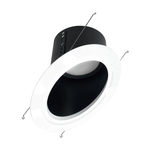Nora 6 Inch Super Sloped LED Retrofit Reflector 1200Lm 18W 2700K Black Reflector/White Flange (NLRS-6S11L127B)