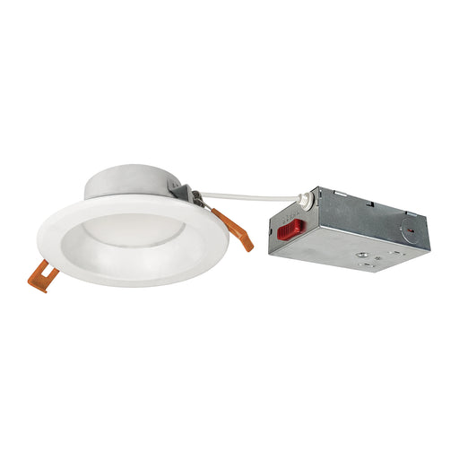 Nora 4 Inch Theia LED Downlight CCT Selectable 2700K/3000K/3500K/4000K/5000K 120-277V 0-10V Dimming Matte Powder White Finish (NLTH-41TW-MPWLE4)